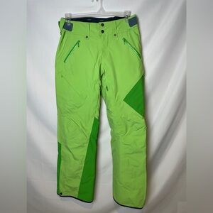 NORRONA Narvik GoreTex 2L Pants Soft Shell GREEN Snow Ski Hike Women's Medium